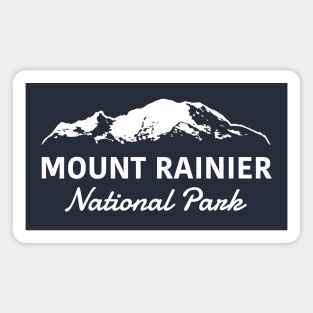 Mount Rainier National Park Text Sunrise Magnet